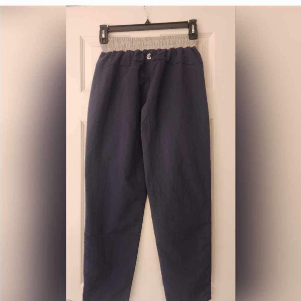 Johnny Was Calme Tapered Nylon Blue Grey Pant Size XS - Picture 3 of 8